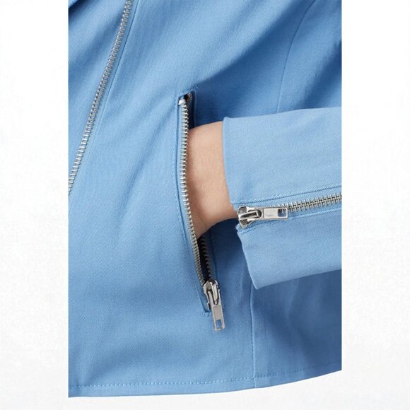 Color Me Courtney Dennis Biker Jacket Size 4 - Picture 3 of 14